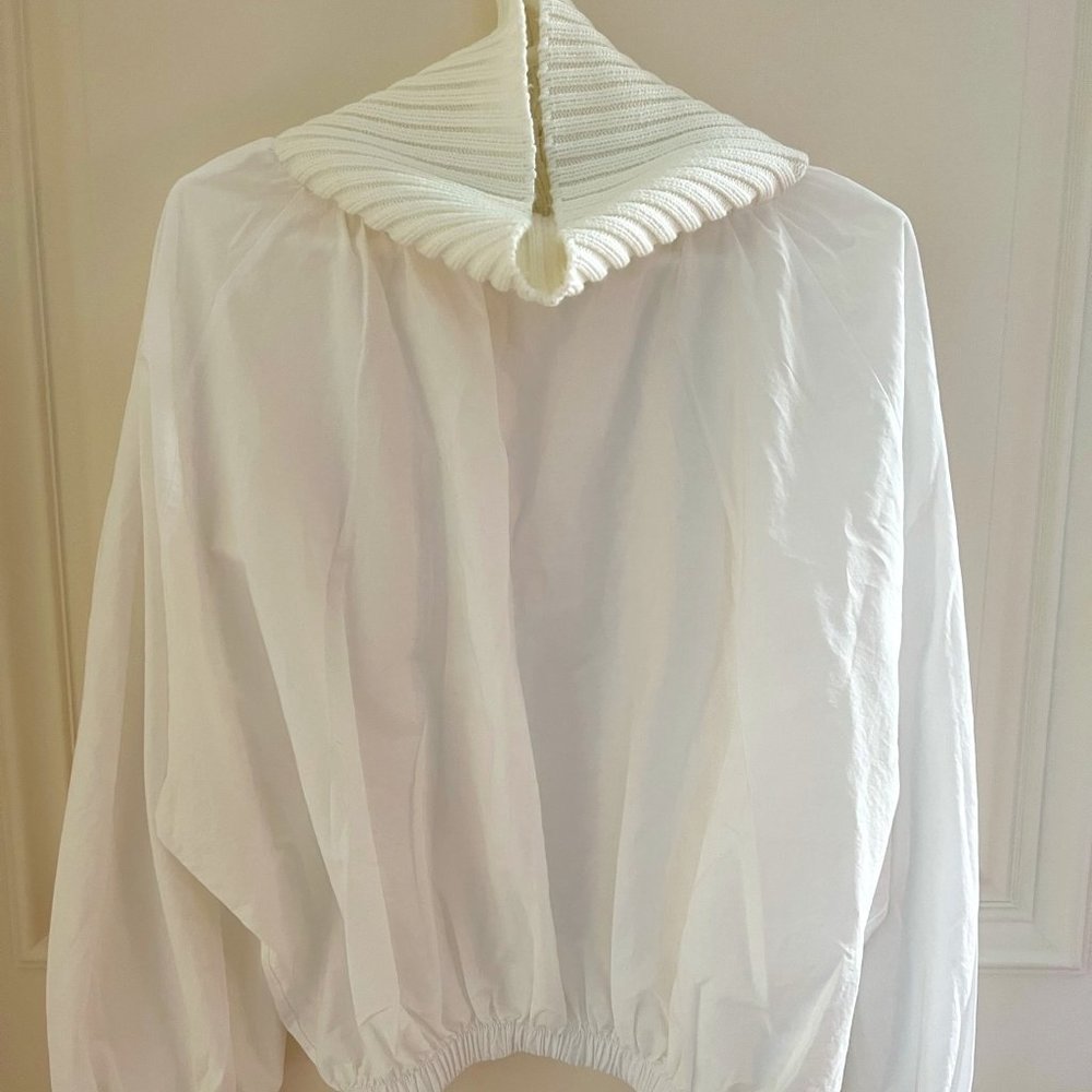Zara Blouse with Knit Neck